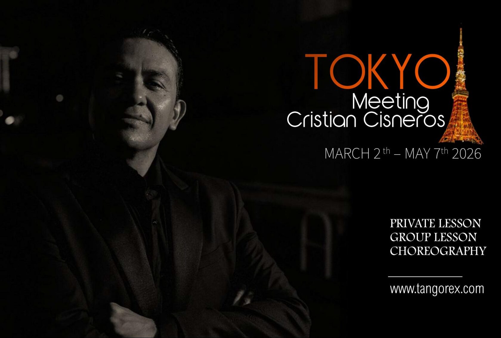 3/3レッスンスタート!!クリスチャン・シスネロス来日!!!!!